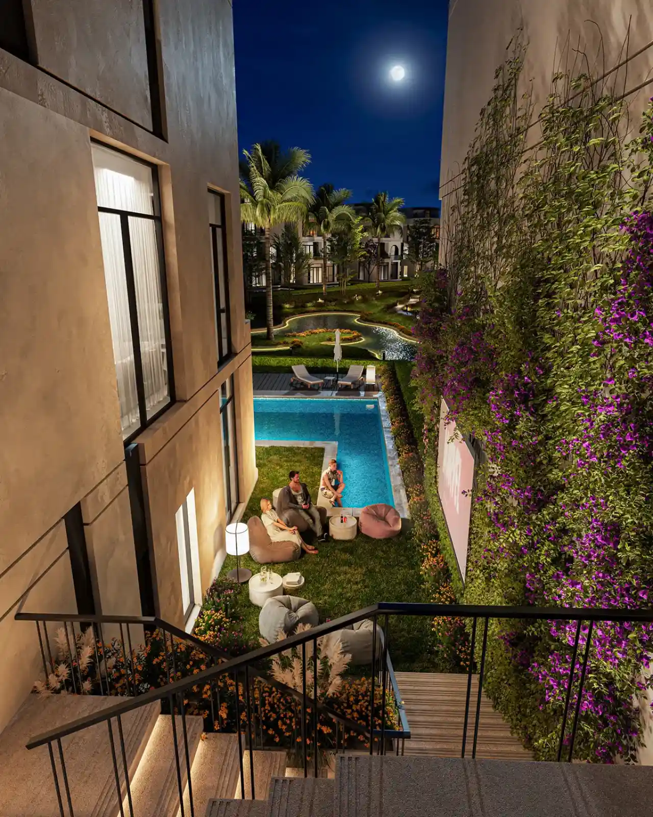 Pool — Modern Outdoor Furniture With , Landscaping Dubai villa